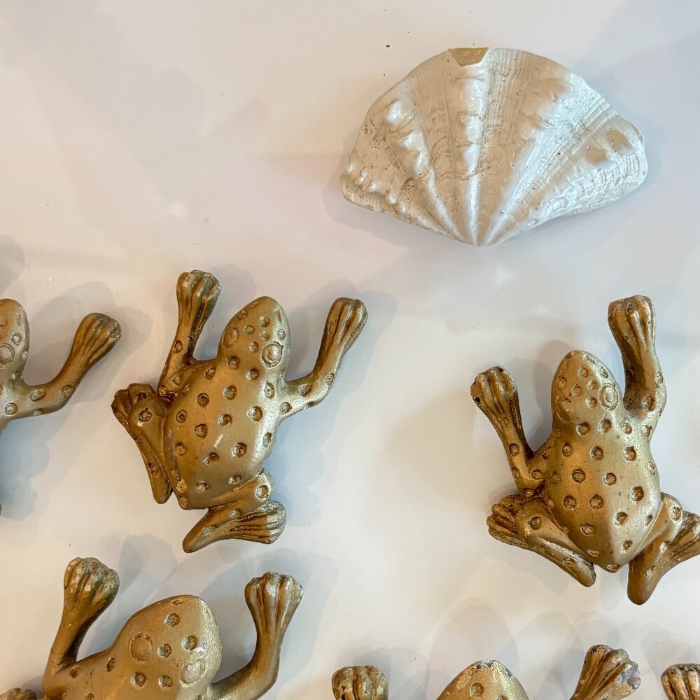 Vintage clay frog "Super Cute"